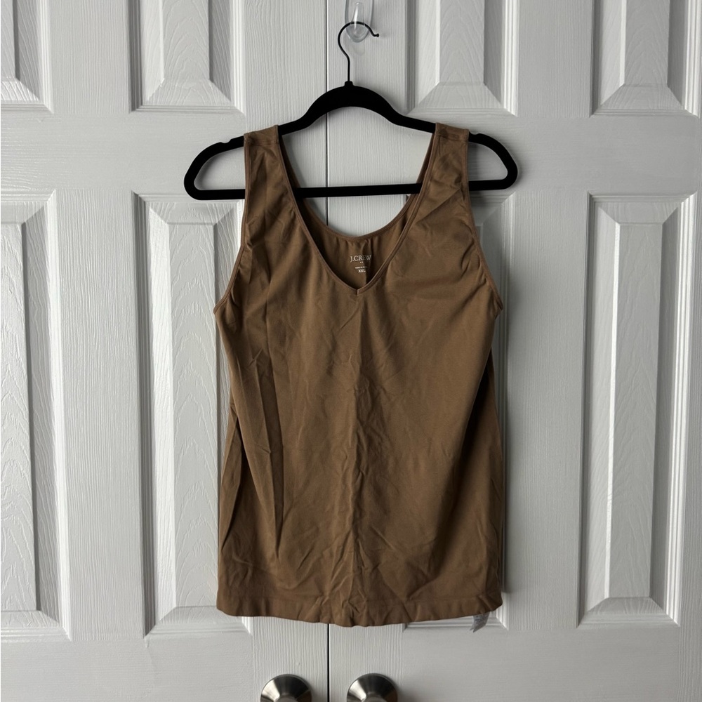J.Crew Women’s Layering Tank Top – Camel / Caramel Brown – Size XXL